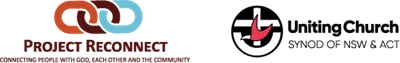 Project Reconnect and Uniting Church logos